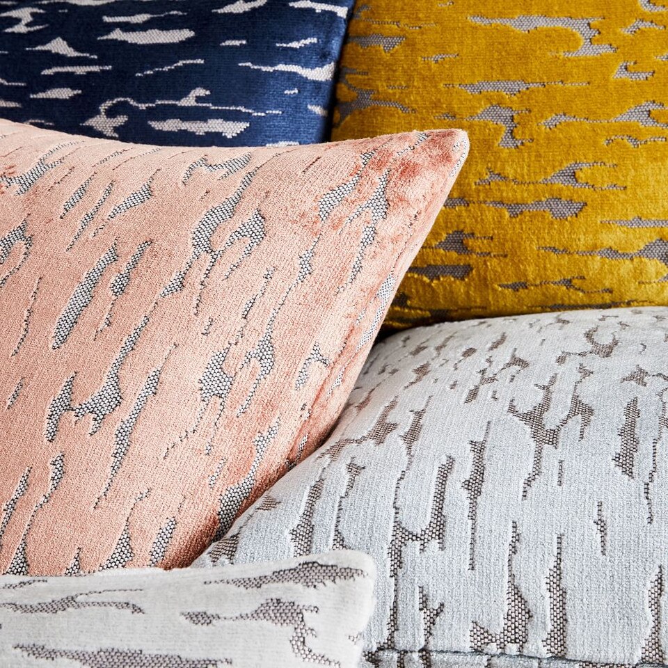 Distressed Cut Velvet Pillow Cover West Elm Australia